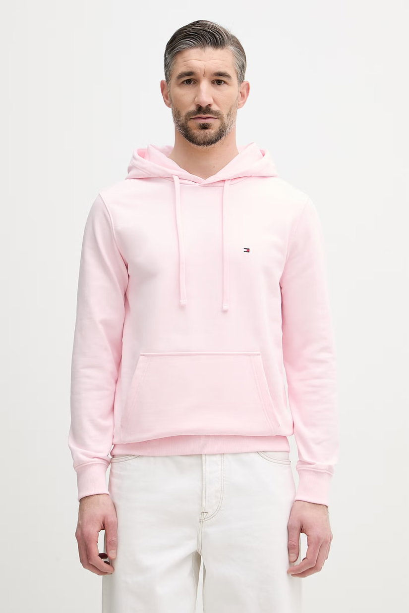 Tommy Hilfiger hanorac cu glugă pentru bărbați din bumbac