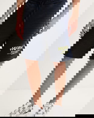 HUGO Blue pantaloni scurți de trening bărbați din bumbac Nomario