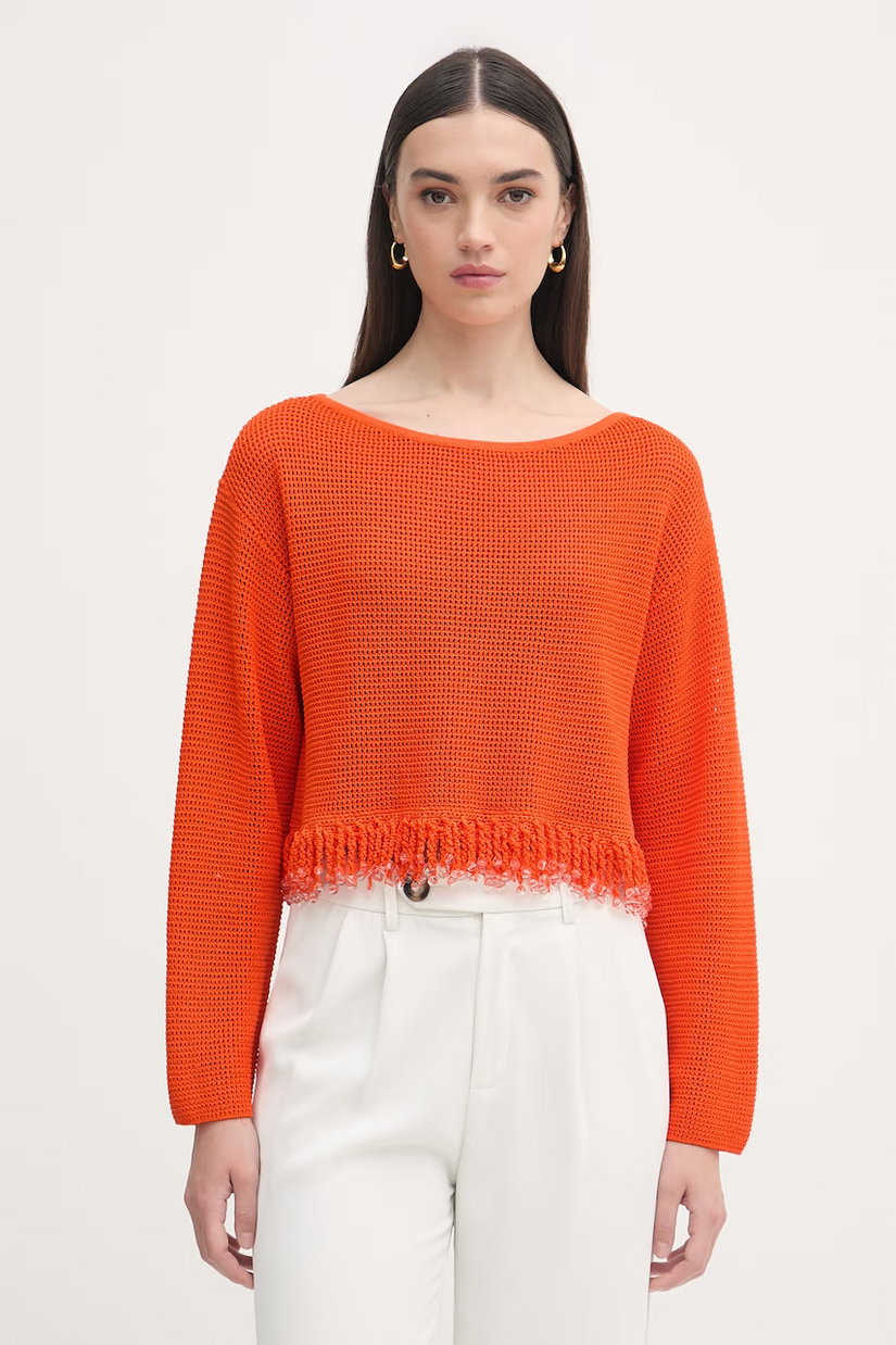 Patrizia Pepe pulover de femei din bumbac