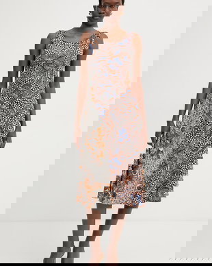 Weekend Max Mara rochie evazată din bumbac PAUSA