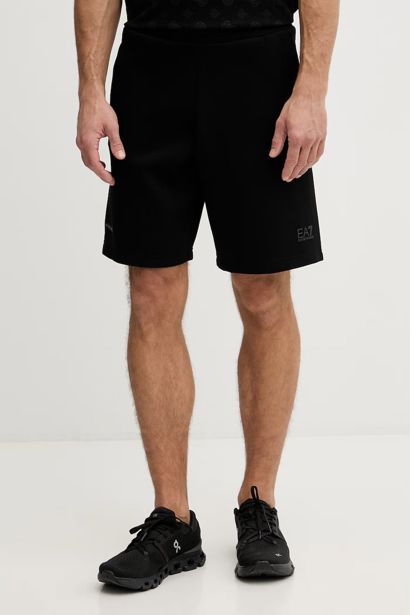 EA7 Emporio Armani pantaloni scurți de trening bărbați cu bumbac
