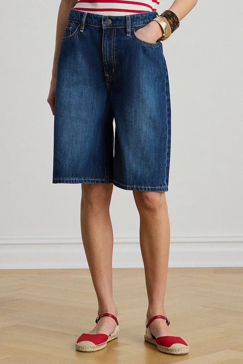 Lauren Ralph Lauren bermude femeiești de denim