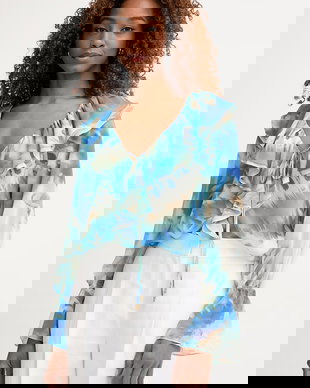 Marciano by Guess bluză cu volane pentru femei ADELA