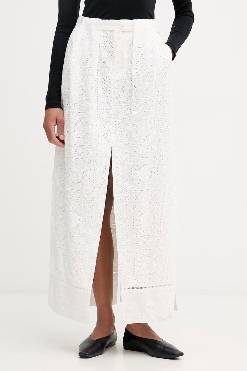 Isabelle Blanche fustă din bumbac