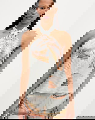 Isabelle Blanche top pentru femei, cu vâscoză