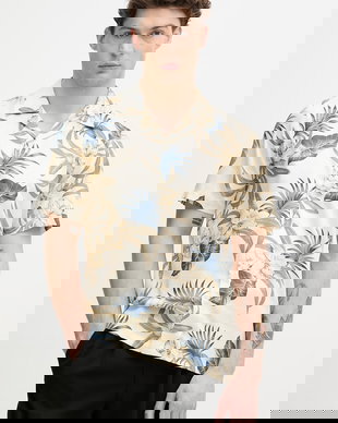 Lindbergh cămașă pentru bărbați, cu bumbac