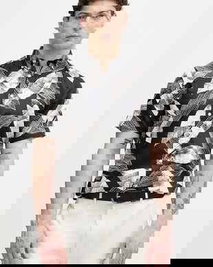 Lindbergh cămașă pentru bărbați, cu bumbac