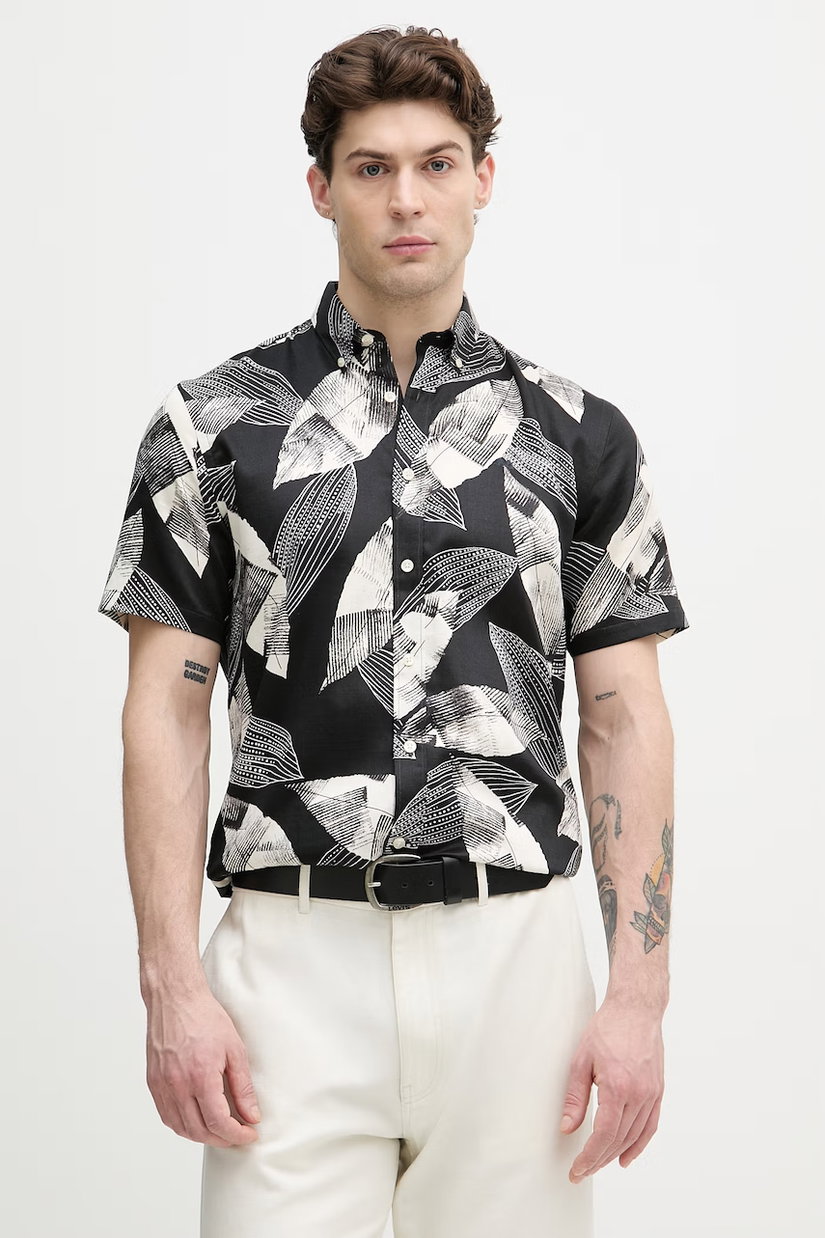 Lindbergh cămașă pentru bărbați, cu bumbac