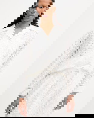 Isabelle Blanche cămașă pentru femei, din bumbac