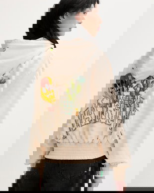 Barrow hanorac cu fermoar pentru femei, din bumbac