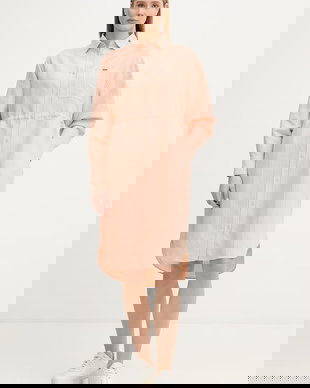 Lacoste rochie tip cămașă cu in