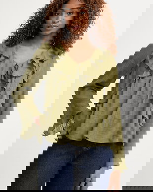 Pedro del Hierro bluză cu volane pentru femei, din vâscoză