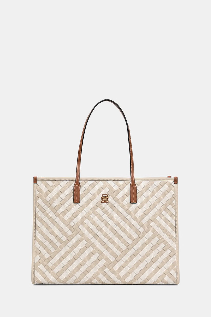 Tommy Hilfiger geantă tote pentru femei, cu imitație de piele