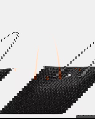 Tommy Hilfiger tote bag pentru femei, cu imitație de piele