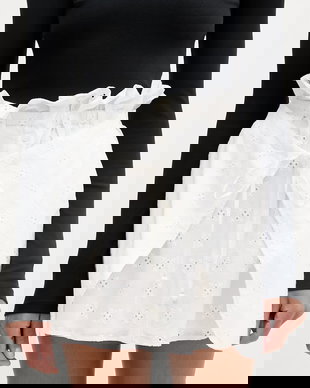 Isabelle Blanche fustă de bumbac