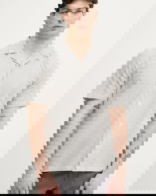 Lindbergh cămașă pentru bărbați, din bumbac