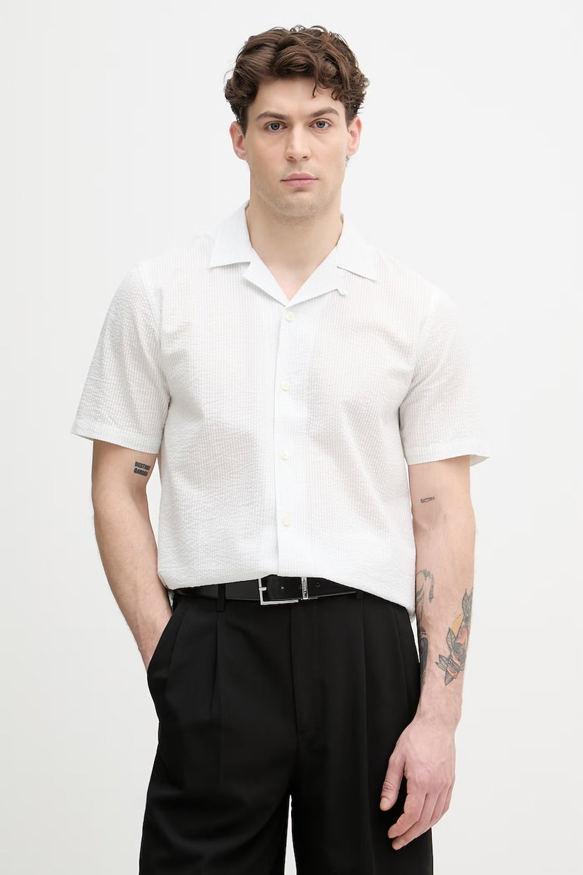 Lindbergh cămașă pentru bărbați, din bumbac