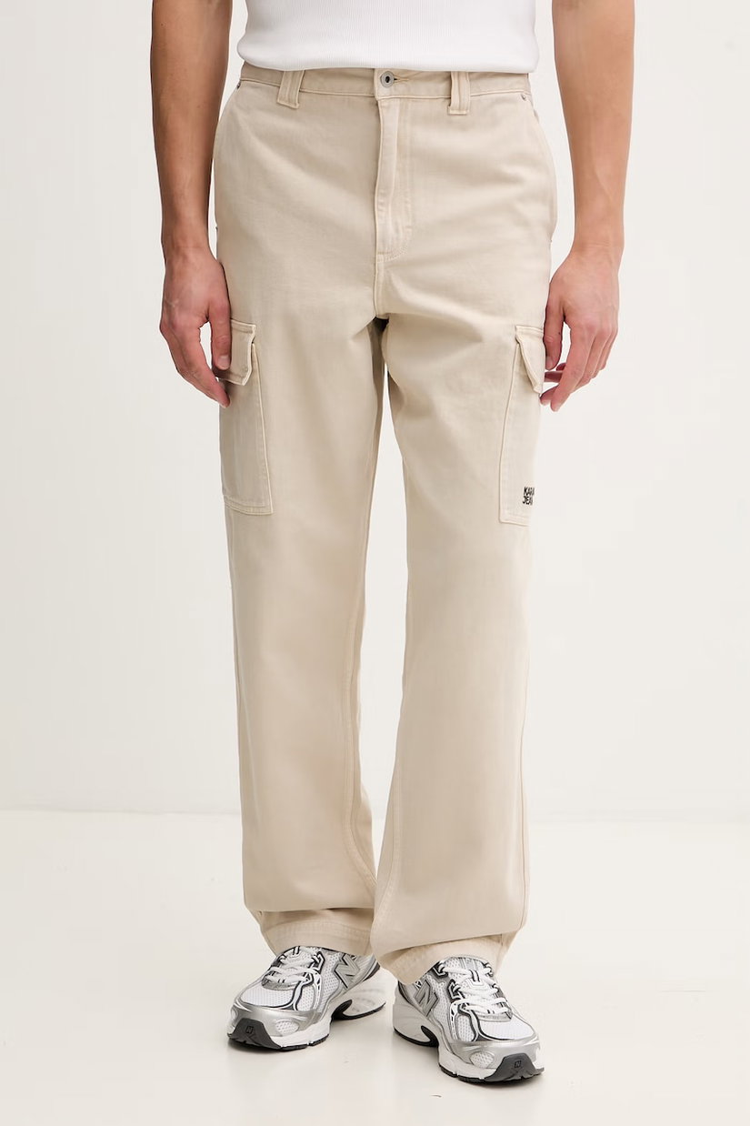 Karl Lagerfeld Jeans pantaloni cargo pentru bărbați, din bumbac