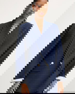 Morgan sacou cu două rânduri de nasturi de pentru femei, cu vâscoză