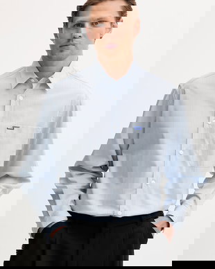 HUGO Blue cămașă pentru bărbați, din bumbac Ebalto