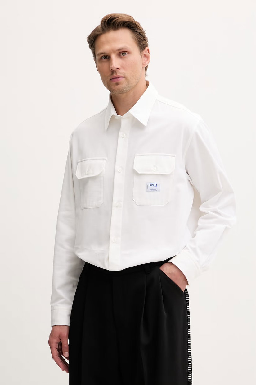 HUGO Blue cămașă pentru bărbați, din bumbac Ekynone