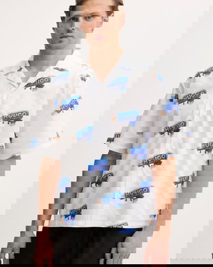 HUGO Blue cămașă pentru bărbați, din bumbac Eligino