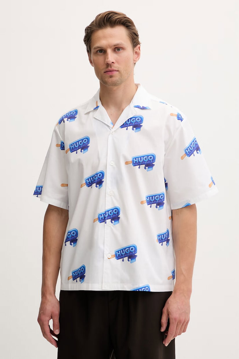 HUGO Blue cămașă pentru bărbați, din bumbac Eligino