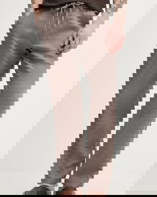 United Colors of Benetton pantaloni pentru bărbați, din in