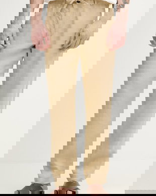 United Colors of Benetton pantaloni pentru bărbați, din in