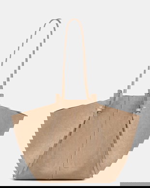 Yuzefi geantă shopper pentru femei, din piele întoarsă XL MOCHI