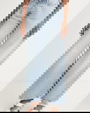 Guess blugi wide leg pentru femei