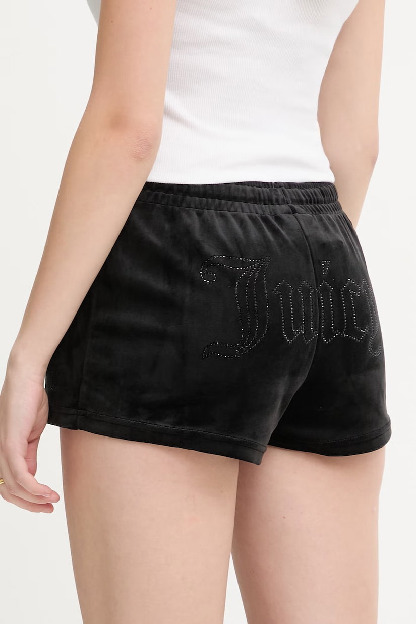 Juicy Couture pantaloni scurți de damă din velur TAMIA SHORTS