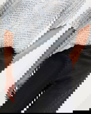 Armani Exchange pantaloni scurți de damă cu bumbac