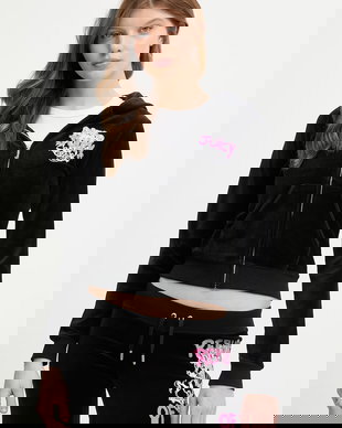 Juicy Couture hanorac cu fermoar femeiesc REPUBLIC ROBYN