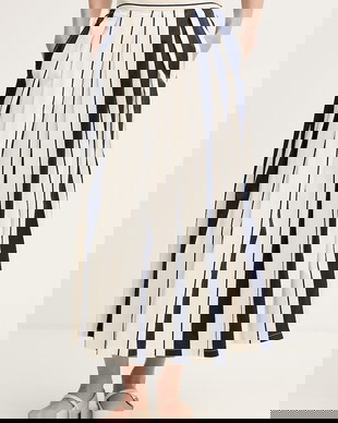 United Colors of Benetton fustă bumbac cu elastan