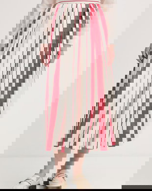 United Colors of Benetton fustă din bumbac cu elastan