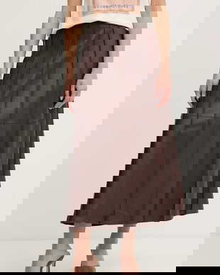 BOSS Fustă de piele Sevara