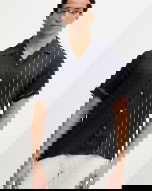 PS Paul Smith cămașă bărbătească din in