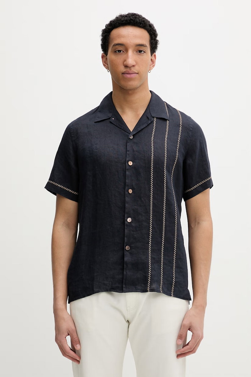 PS Paul Smith cămașă bărbătească din in