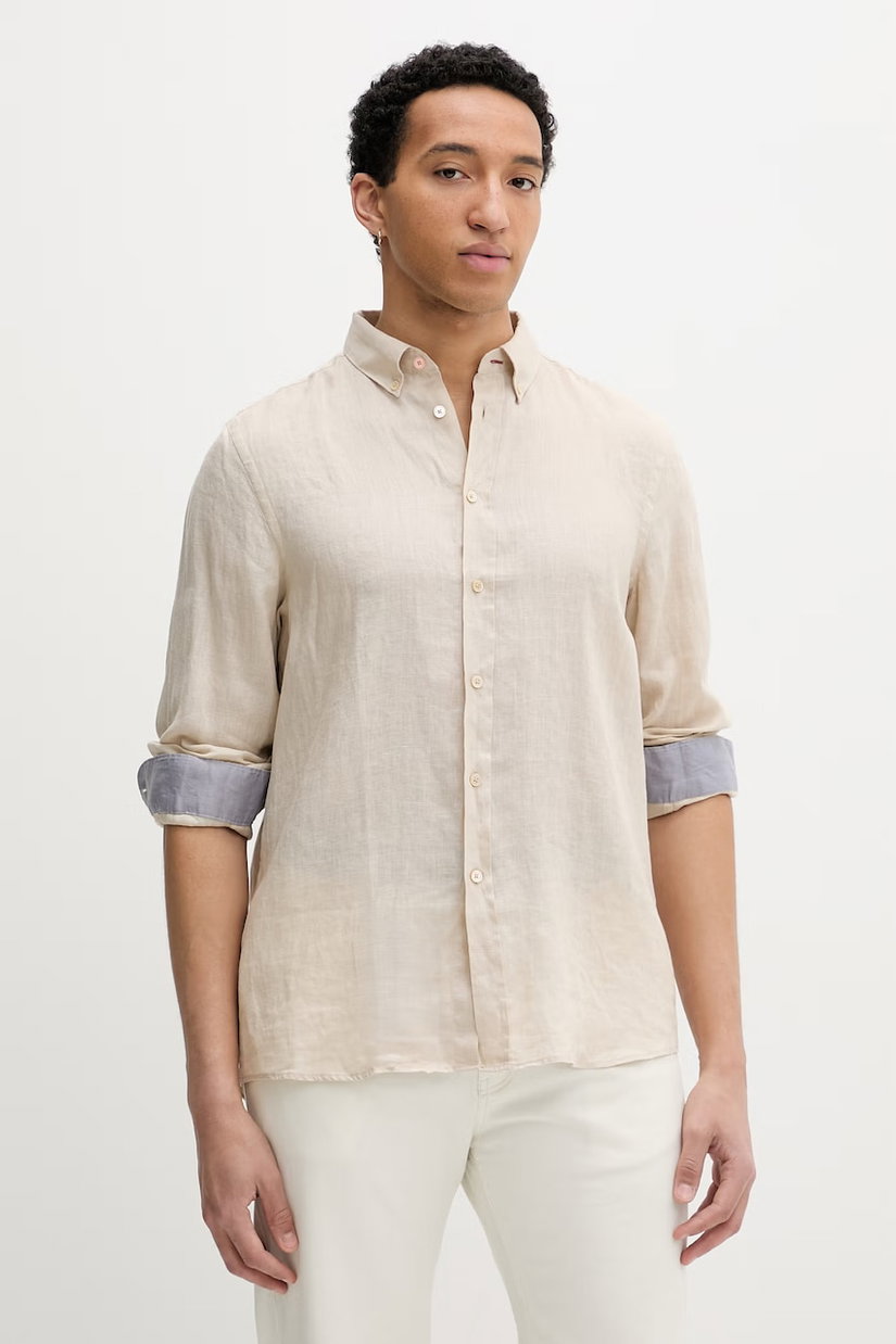 PS Paul Smith Cămașă bărbați din in