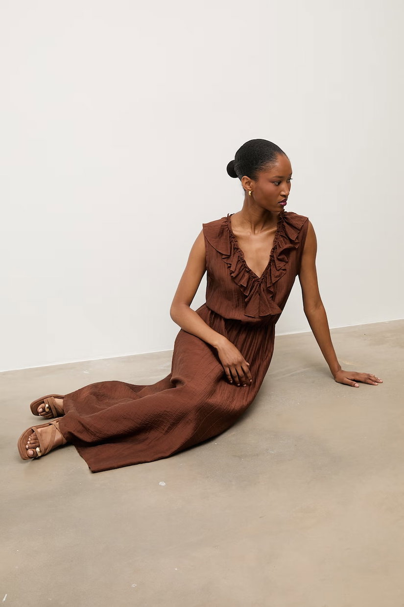 Answear.LAB rochie de vară cu lyocell