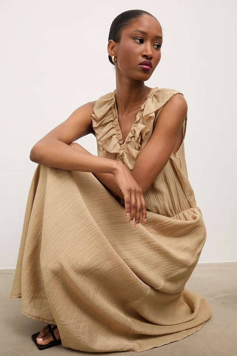 Answear.LAB rochie de vară cu lyocell