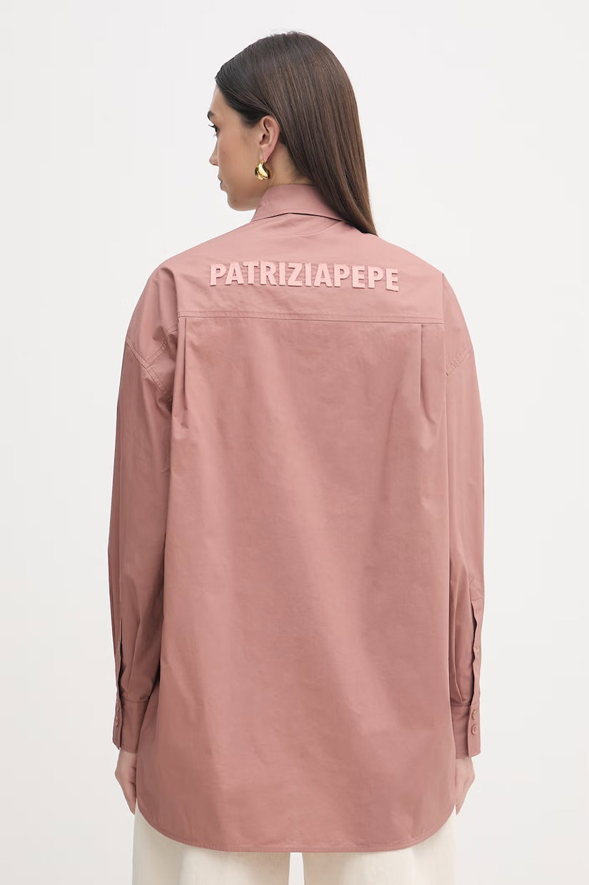 Patrizia Pepe cămașă bărbătească de bumbac