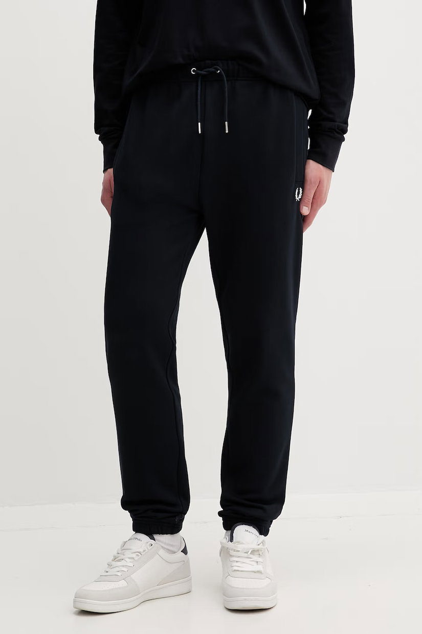 Fred Perry pantaloni de trening din bumbac Loopback Sweatpant