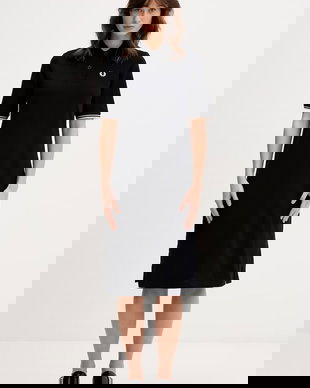 Fred Perry rochie din bumbac