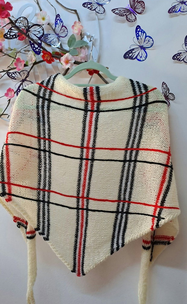Șal,,Batick " crem