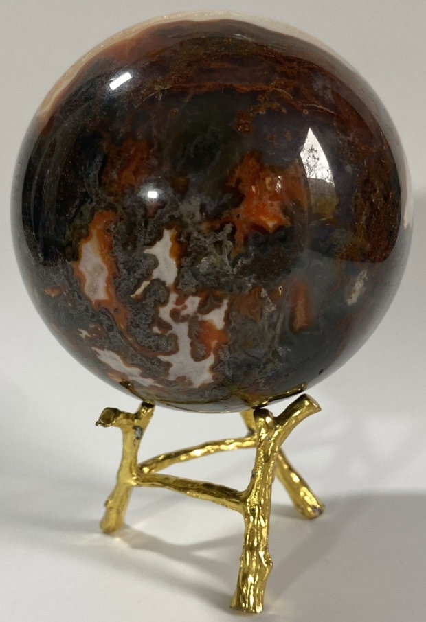Agat Muschi Rosu - Sfera piatra semipretioasa