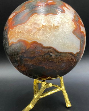 Agat Muschi Rosu - Sfera piatra semipretioasa