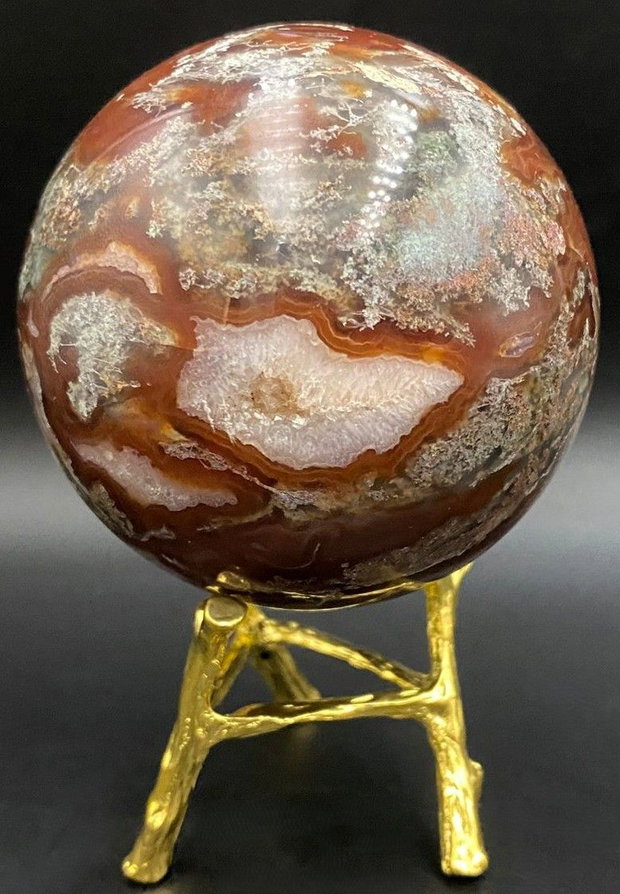 Agat Muschi Rosu - Sfera piatra semipretioasa