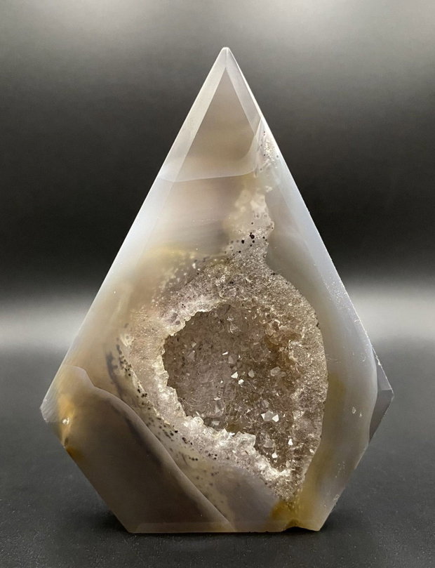 Agat Natural - Sculptura piatra semipretioasa cu geoda